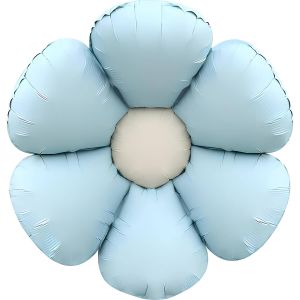 18" Matte Blue Daisy Balloon