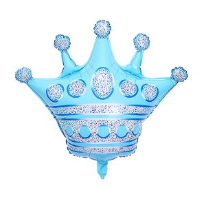 25" Blue Crown Balloon