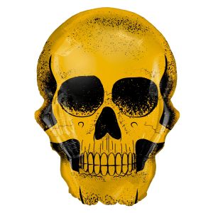 22" Golden Skull Balloon