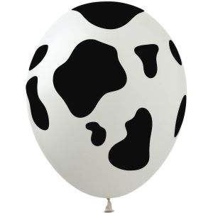 05" Cow Print White (50pcs) Balloons
