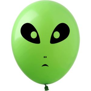 05" Alien Face Green (50pcs) Balloons