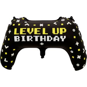 28" Level Up Birthday Controller Balloon