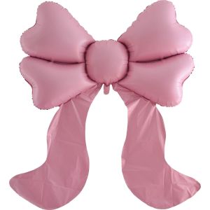 59" Pink Ribbon Bow Balloon