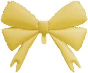 30" Matte Yellow Bow Balloon