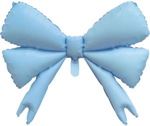 30" Matte Blue Bow Balloon