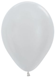 05" Satin Silver (50pcs) Sempertex Balloons