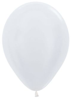 11" Satin White (50pcs) Sempertex Balloons