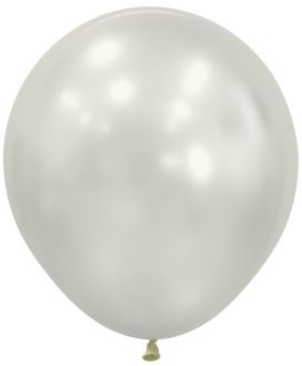 18" Silk Oyster White (25pcs) Sempertex Balloons