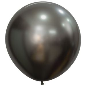 24" Silk Midnight Grey (10pcs) Sempertex Balloons
