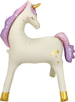 38" Standing Matte Unicorn Balloon
