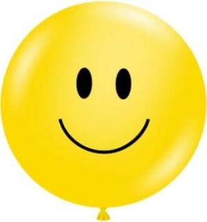 17" Smiley Yellow (25pcs) Balloons