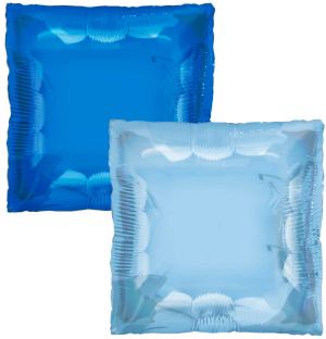 24" Square 2-sided Blue and Baby Blue Balloon