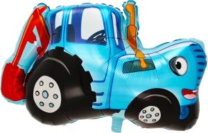 26" The Blue Tractor Backhoe Balloon