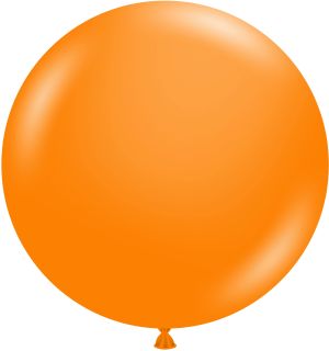 24" Crystal Tangerine (3pcs) TufTex Balloons
