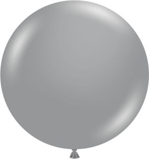 36" Metallic Silver (2pcs) TufTex Balloons