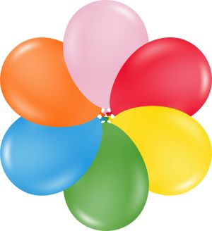 17" Standard Assortment (50pcs) TufTex Balloons