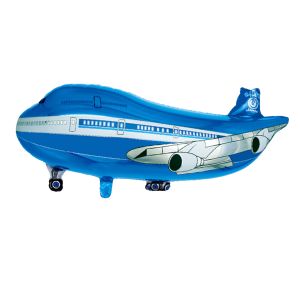 24" Airplane Blue Balloon
