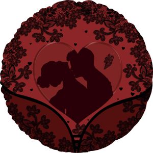 18" Romantic Embrace Silhouette Balloon