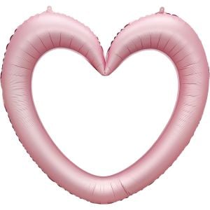 35" Linking Ring Heart Pink Balloon