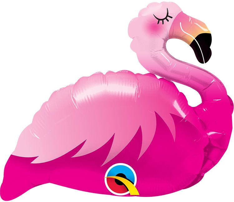 14" Mini Pink Flamingo Balloon