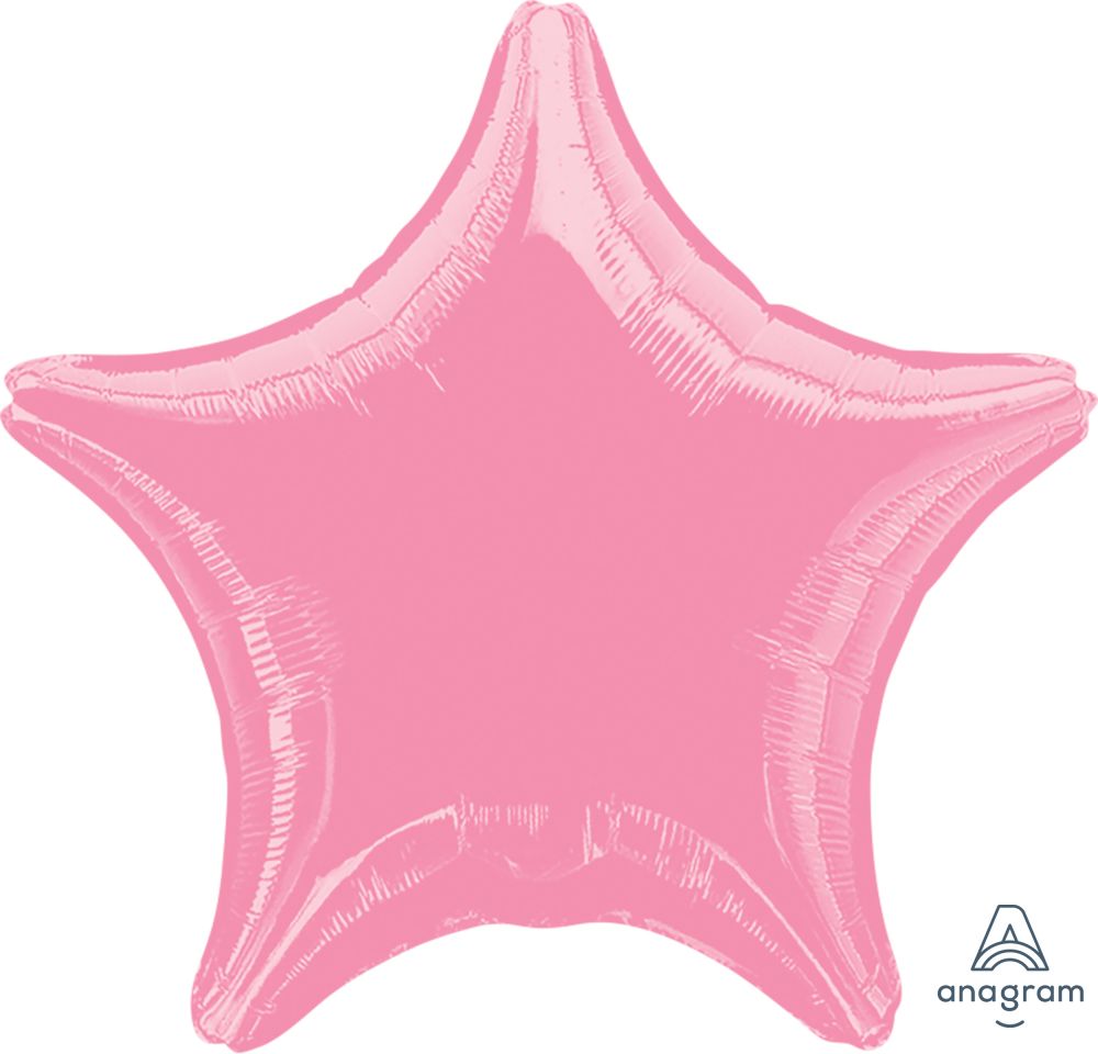 18" Metallic Pink Star (non-packaged) Balloon