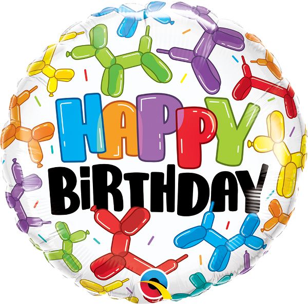 18" Birthday Balloon Dogs