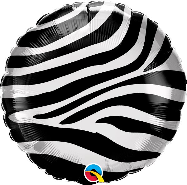 18" Zebra Stripes Pattern Balloon