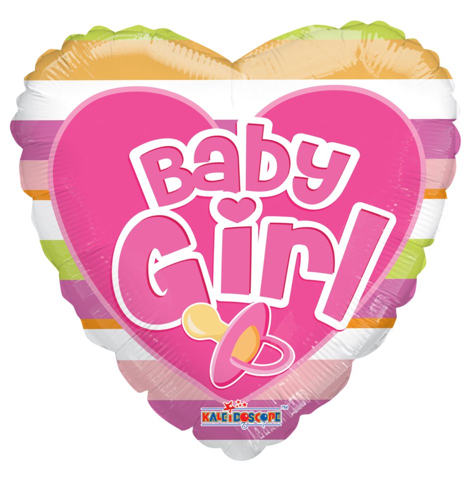 18" Baby Girl Big Lleters Balloon