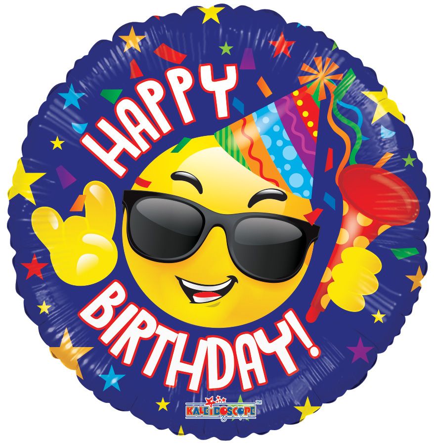 09" Birthday Party Smiley Balloon