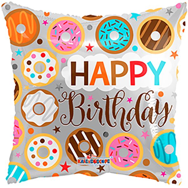 18" Birthday Donuts Balloon