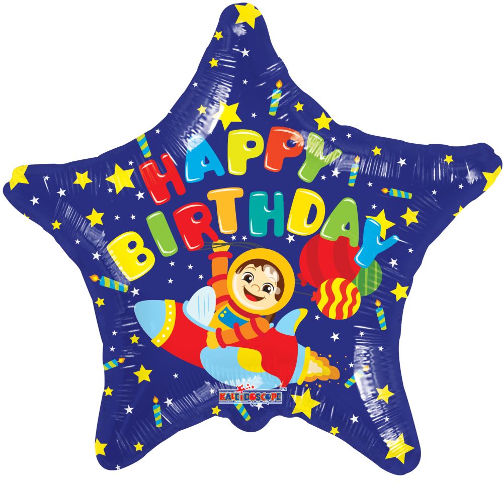 18" Birthday Space Balloon