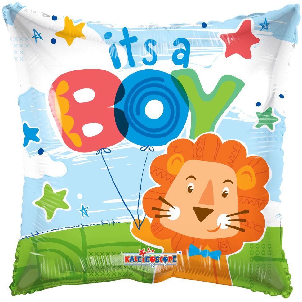 09" It's A Boy Lion Balloon