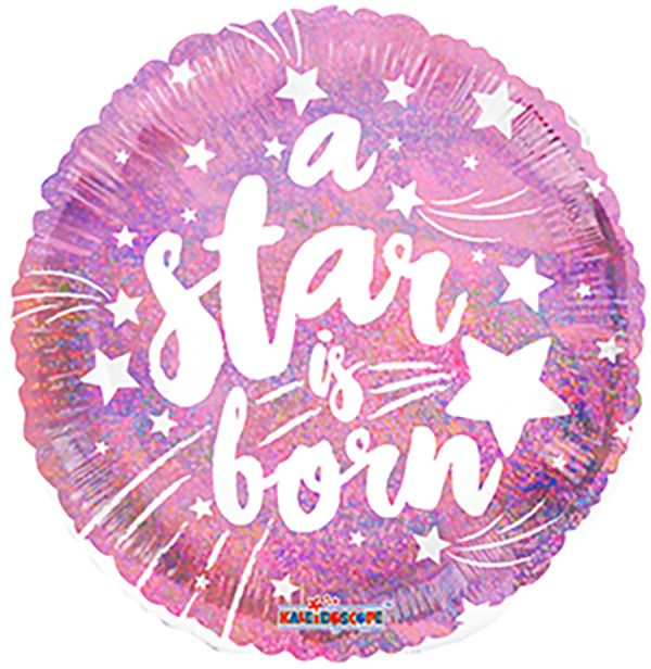 18" A Star is Born Pink Balloon