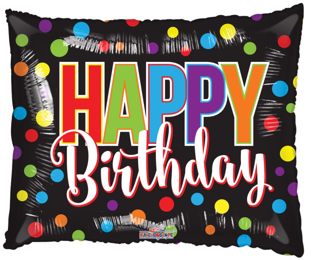 36" Birthday Dots Shape Balloon