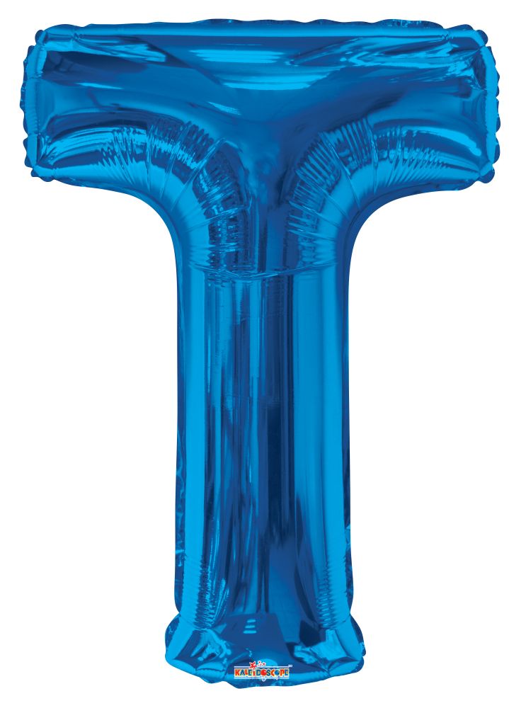 34" Royal Blue Letter T Balloon
