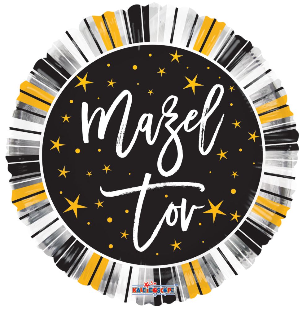 18" Mazel Tov Stars Balloon