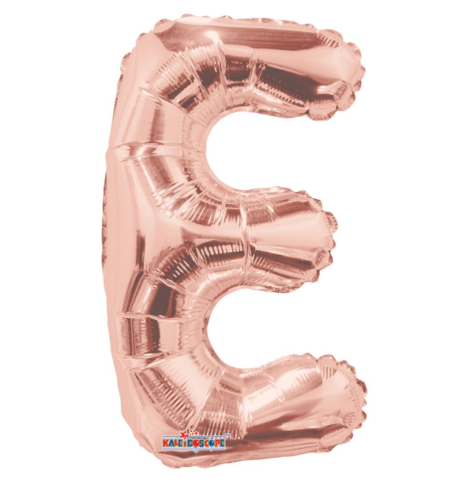 14" Rose Gold Letter E Balloon