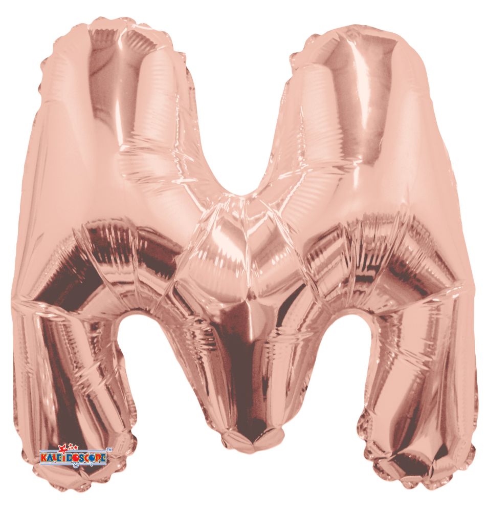 14" Rose Gold Letter M Balloon