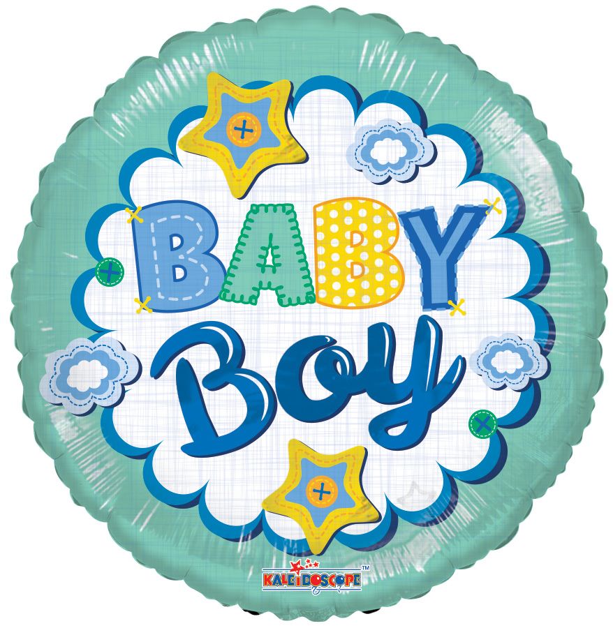 18" Baby Boy Quilt Balloon