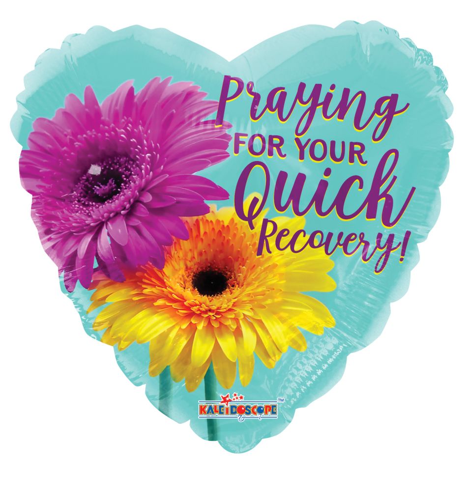 18" Get Well Gerberas Balloon
