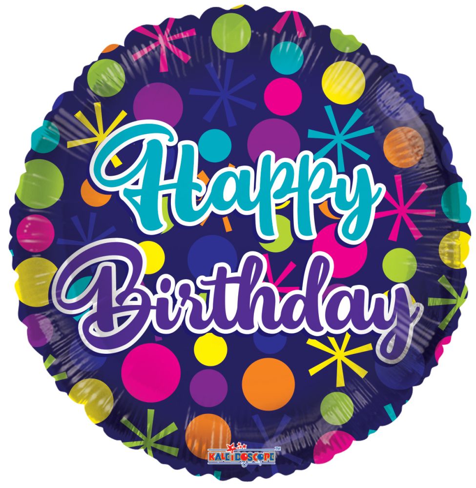 09" Birthday Dots Balloon
