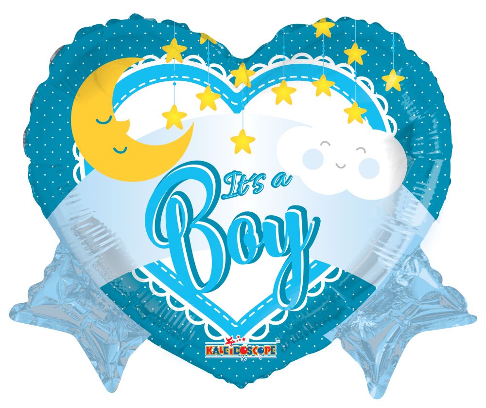 18" It's A Boy Moon Balloon
