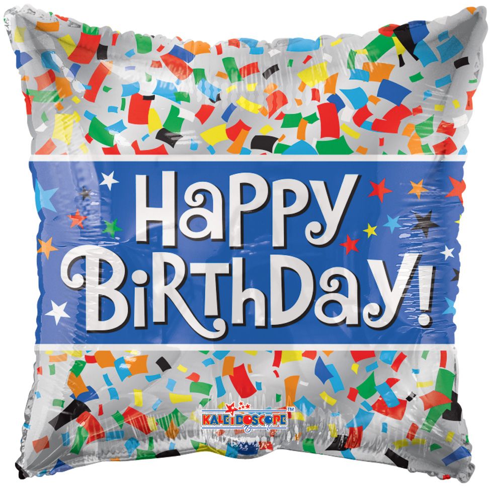 18" Birthday Confetti Balloon