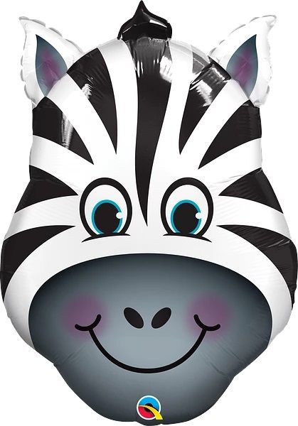 32" Zany Zebra Balloon