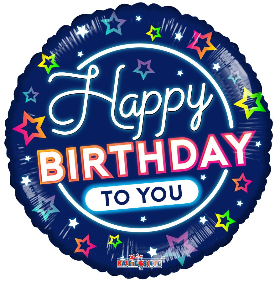 18" Happy Birthday To You Glow Balloon