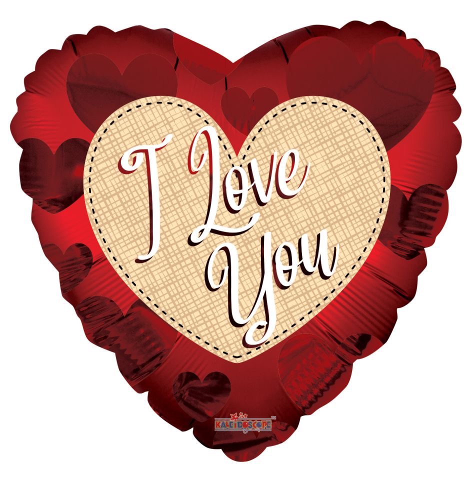 18" I Love You Handmade Heart Balloon