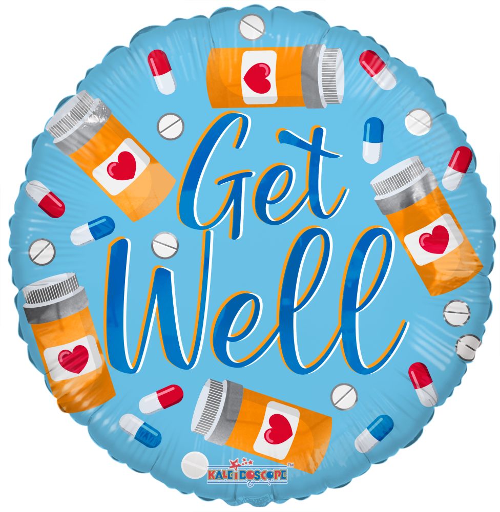 18" Get Well Pills Balloon