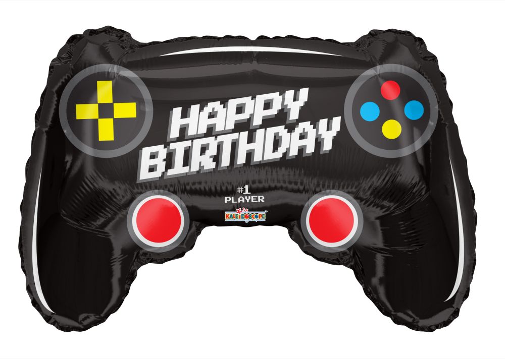 28" Birthday Gamer Control Balloon
