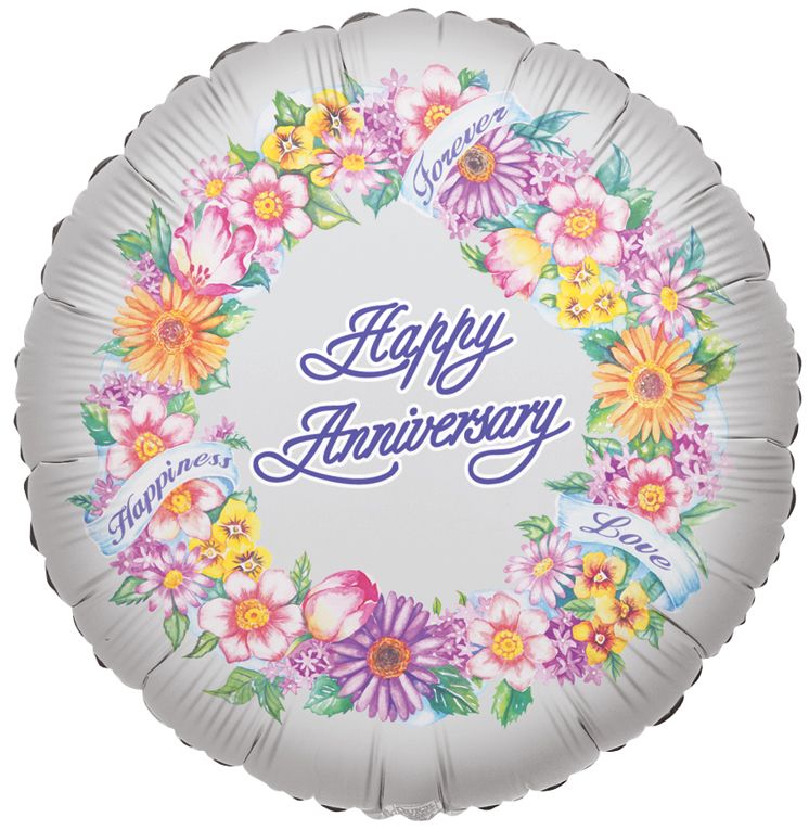 18" Anniversary Greeting Balloon