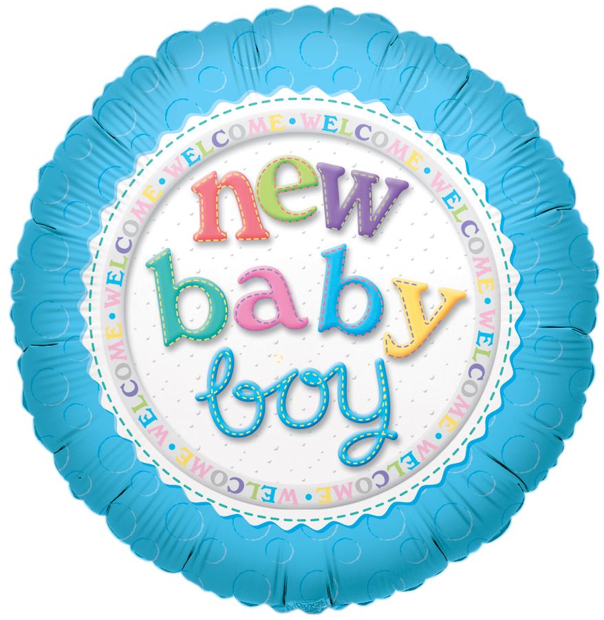 09" New Baby Boy Balloon